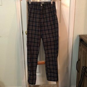 RARE Brandy Melville/John Galt plaid tilden pants